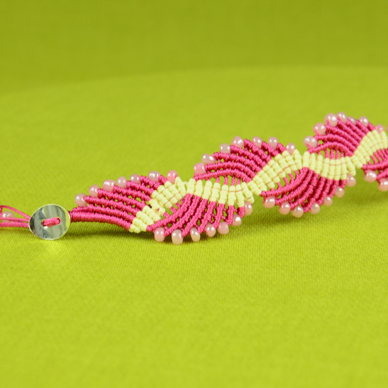 Wavy Lagoon Macrame Bracelet