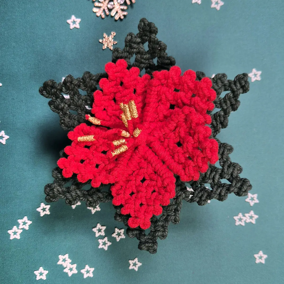 Macrame Christmas Flower