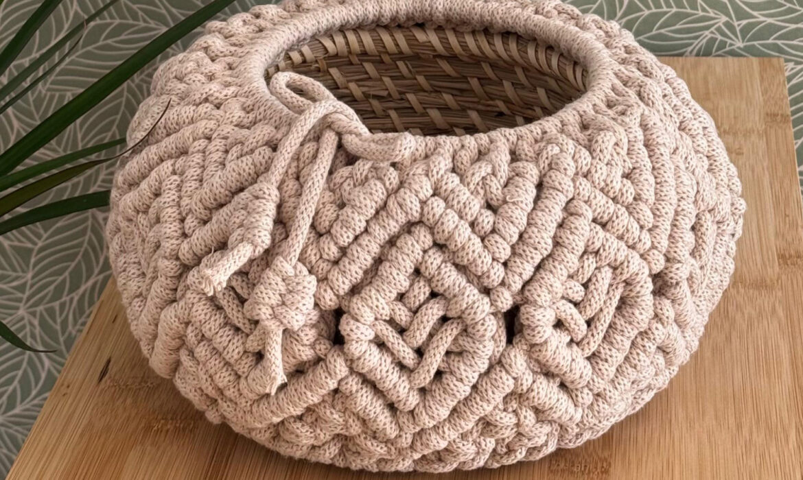Macrame basket pattern