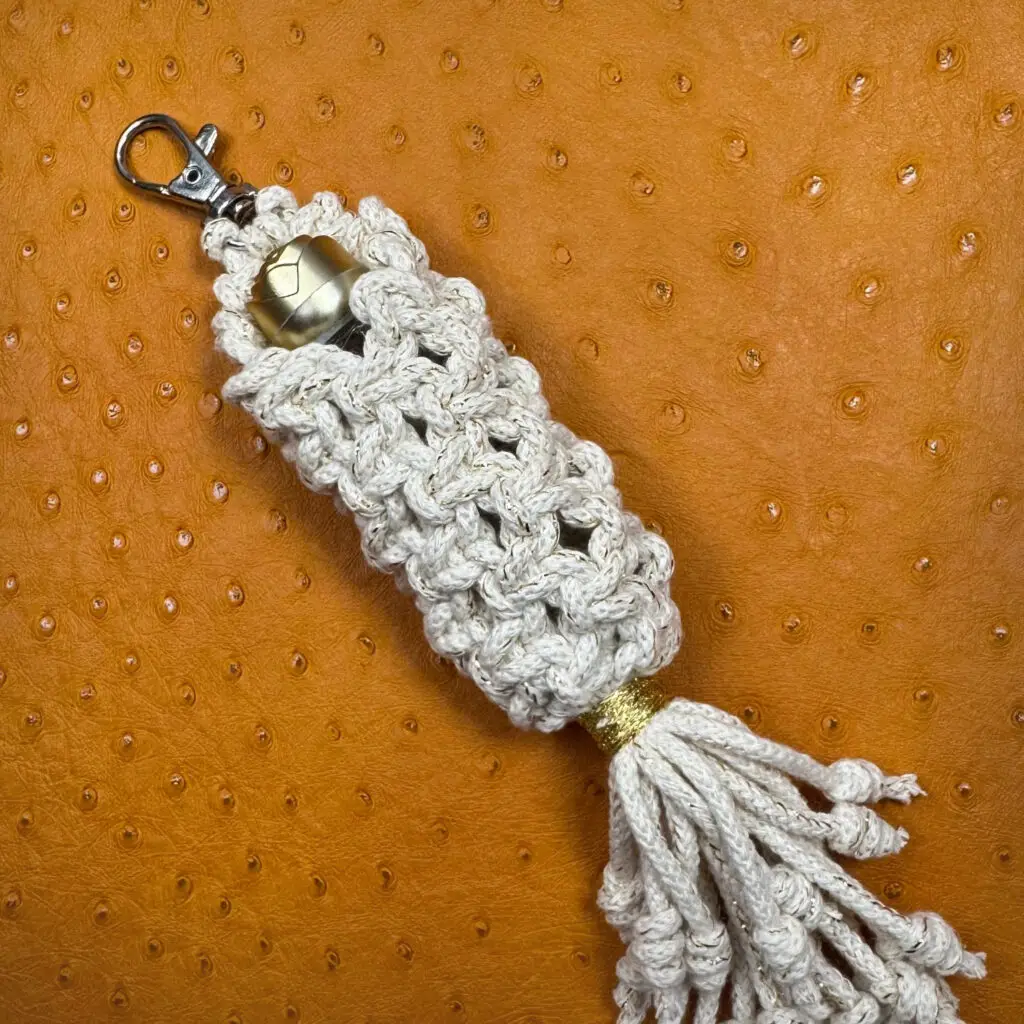 Macrame lipstick case