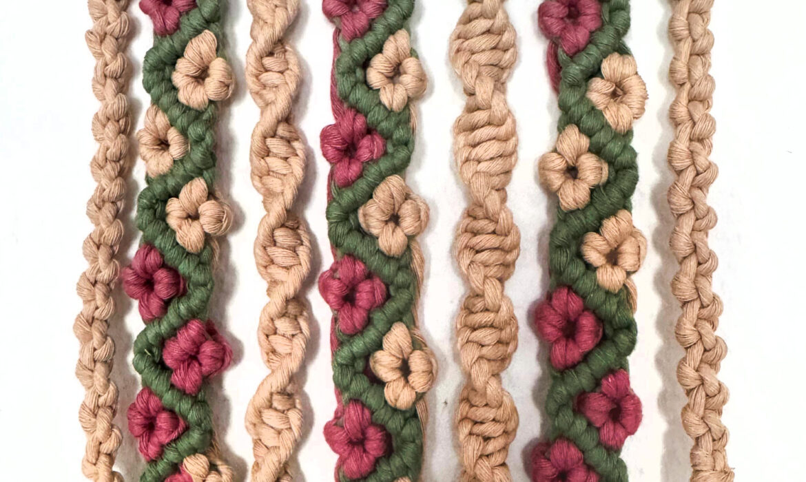 Macrame flower knot