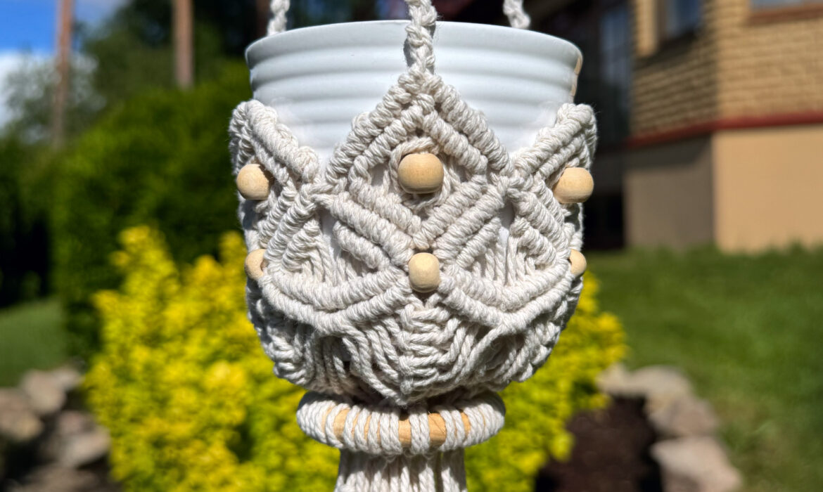 DIY Macrame Plant Hanger Lantern