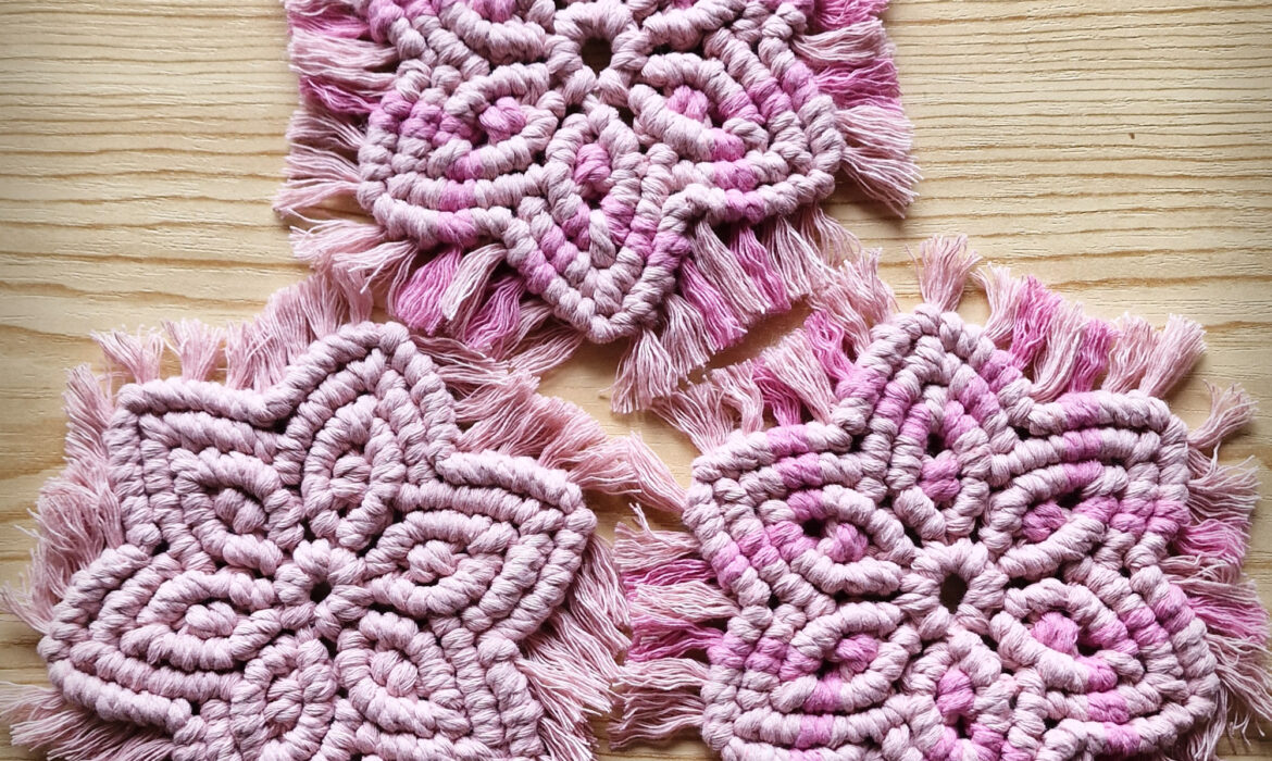 Macrame Flower Coasters